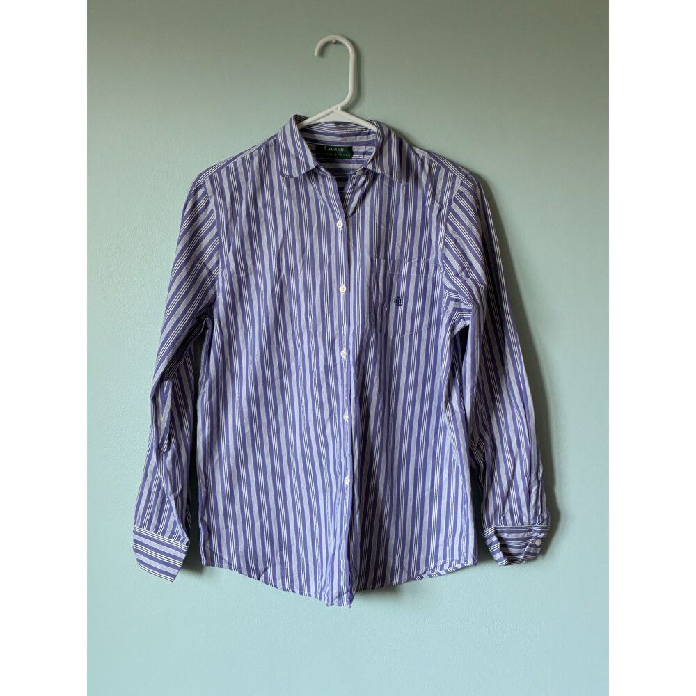 Lauren Ralph Lauren Woman's Long Sleeved Button Up SZ M